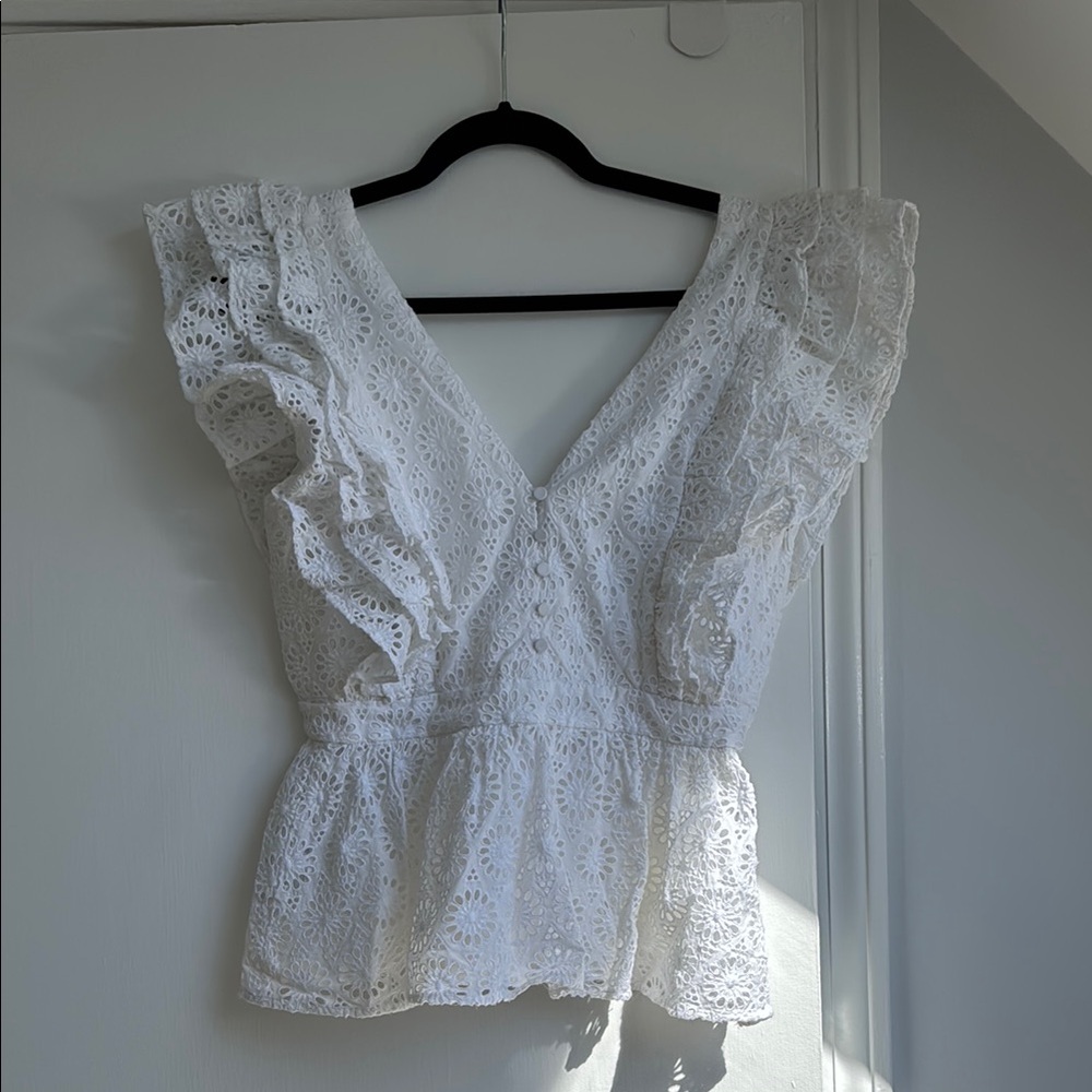 NWOT J. Crew Eyelet Blouse